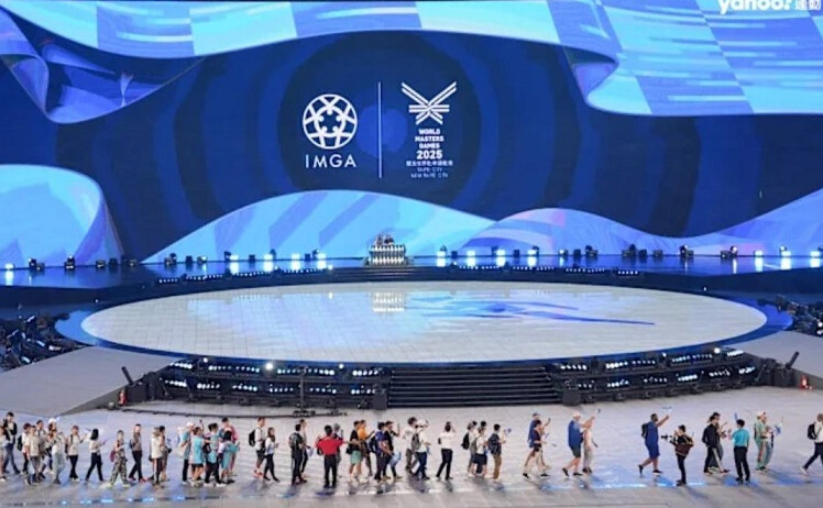 ▲5月17日,世界壯年運動會在台北隆重開幕。