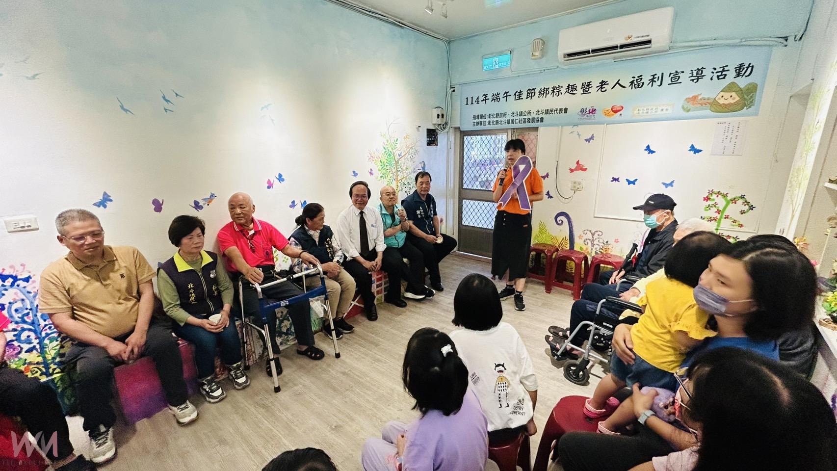 北斗鎮居仁社區端午包粽愛分享 一千顆素粽全里家家都有份