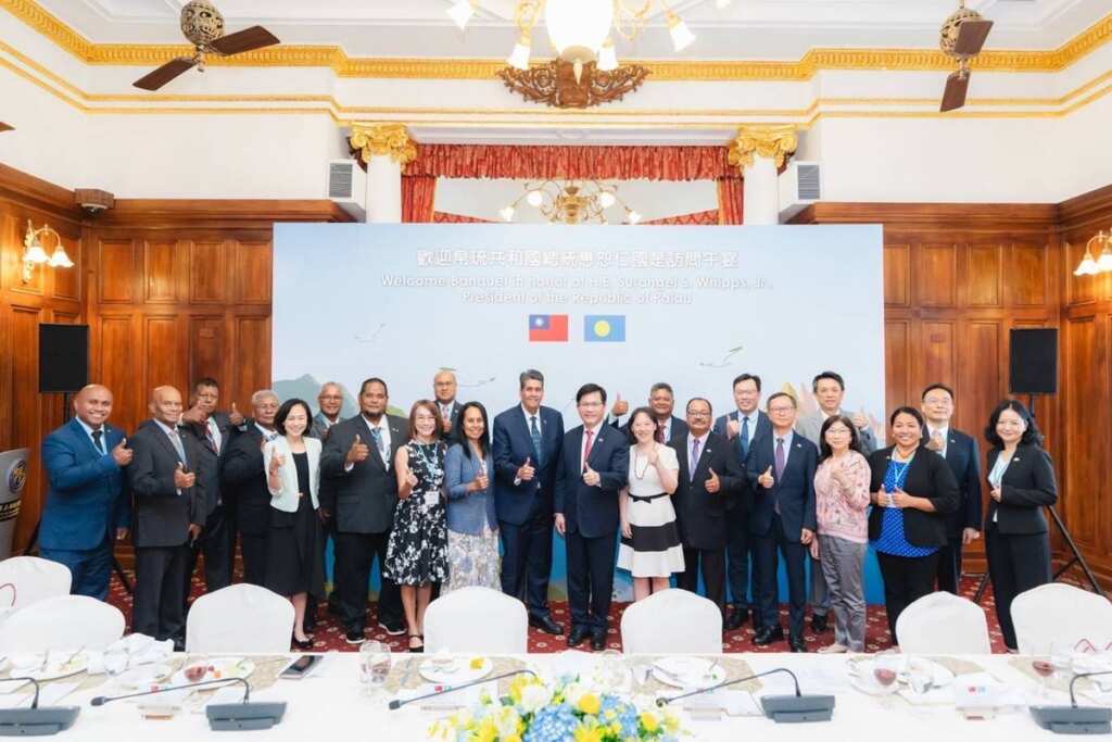 ▲外交部長林佳龍午宴歡迎帛琉共和國總統惠恕仁國是訪問團