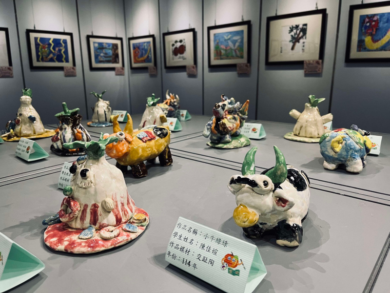 「明德惟馨」藝展綻放童心妙筆!北港文化中心邀您共賞純真藝術之美