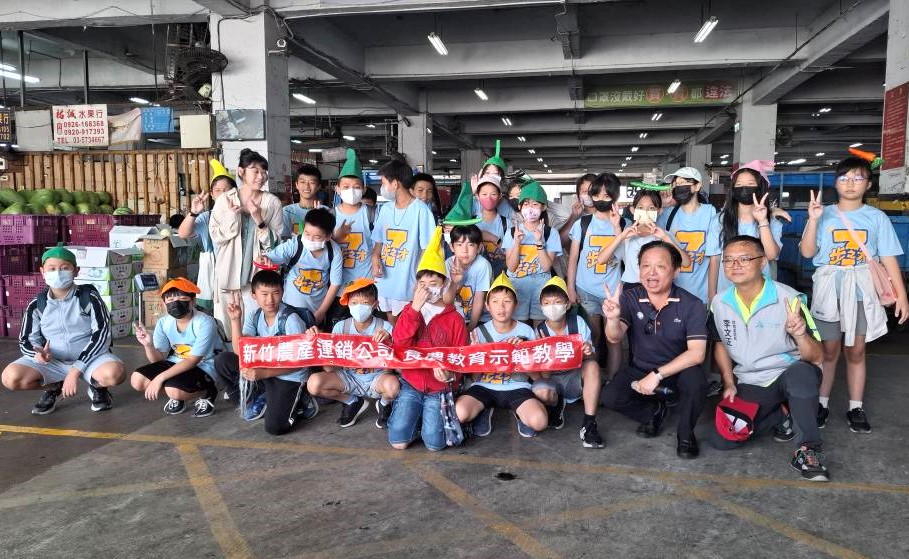 竹市食農教育往下紮根！新竹農產運銷公司變身大菜市小學堂