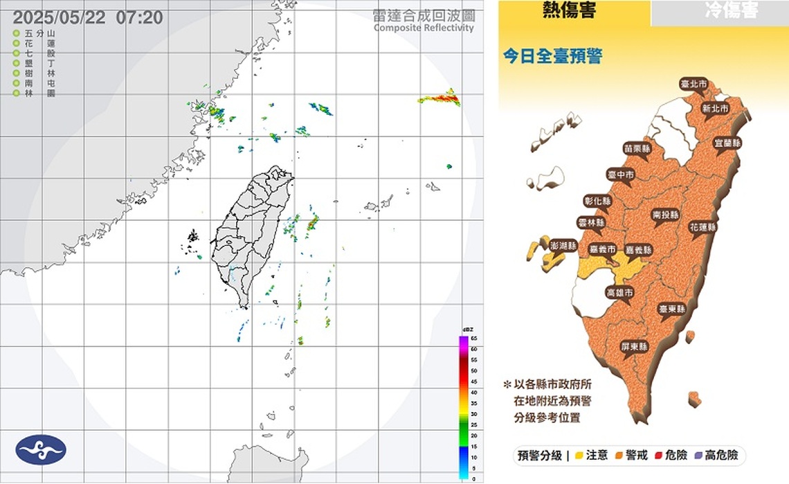 週四悶熱南部高溫衝38度 午後各地慎防短暫雷陣雨