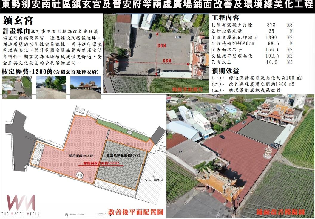 廟埕年久失修丁學忠爭取1200萬 翻新東勢鎮玄宮與晉安府廣場 - https://www.watchmedia01.com