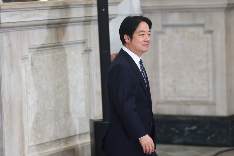 總統賴清德（圖）20日發表就職滿年談話，提出向在野黨主席進行重要國安情勢簡報。中央社