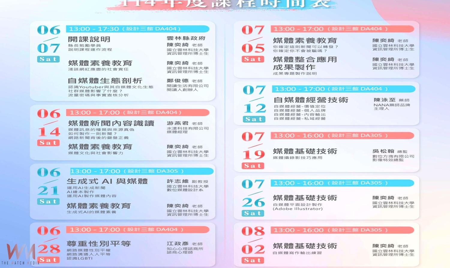 雲林開辦媒體素養訓練 報名至6月2日止打造在地數位公民 - https://www.watchmedia01.com
