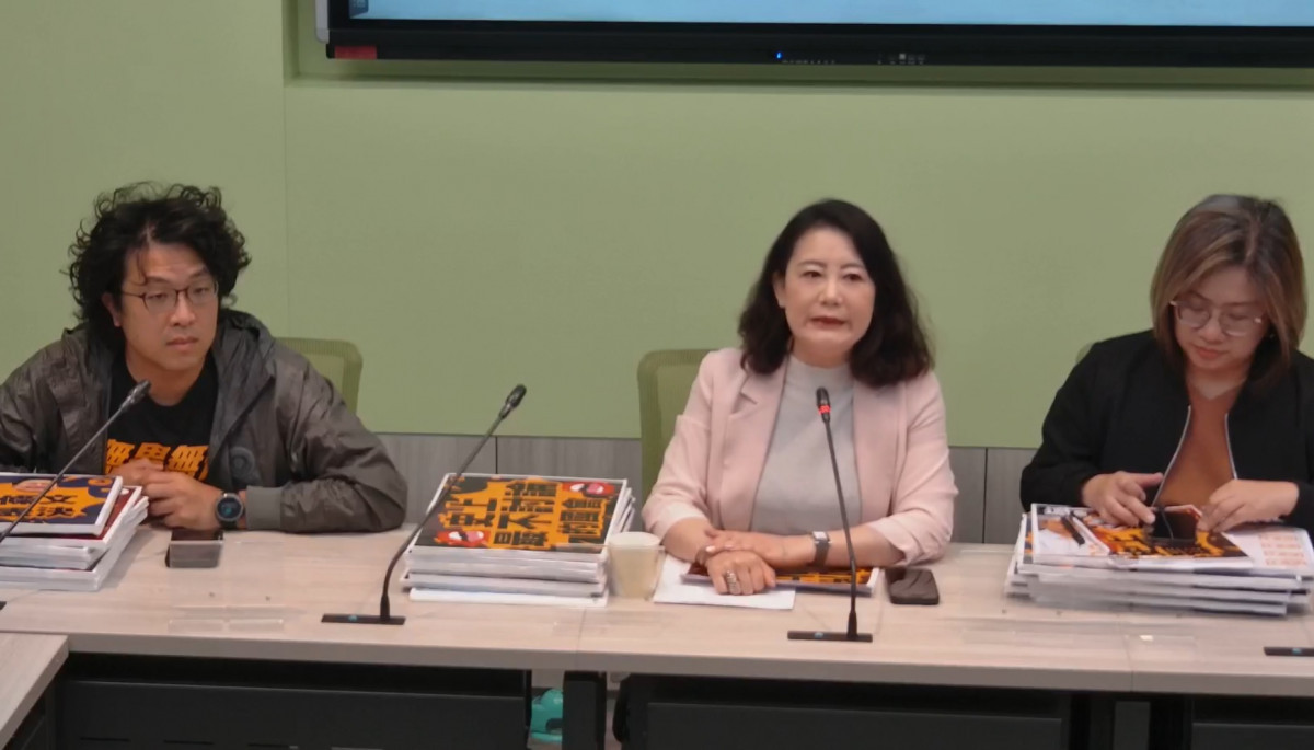 （圖／翻攝民進黨立法院黨團網路直播）