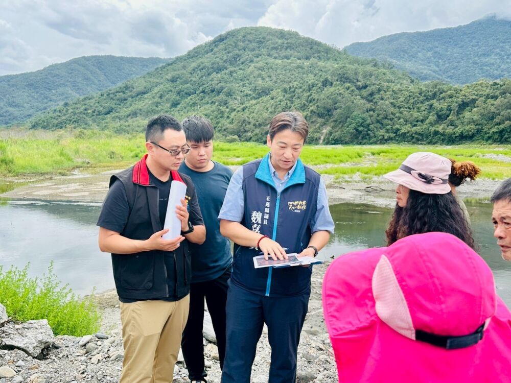 花蓮富里潰堤水漫農田　魏嘉賢親會勘籲中央地方速整建 235