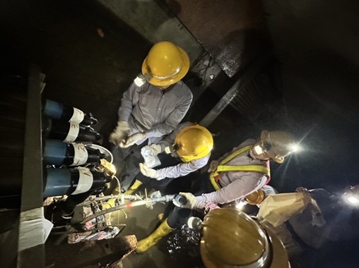 《圖說》為提供穩定、可靠的供電服務，台電北市區營業處以「預防勝於搶修」為目標，強化電網韌性，加強巡檢作業。〈台電北市區處提供〉