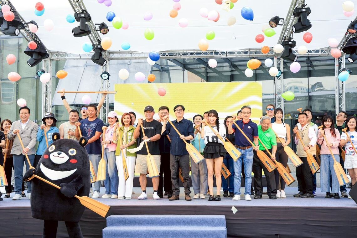 漾新聞|陳其邁親自開槳！端午龍舟賽嗨翻愛河