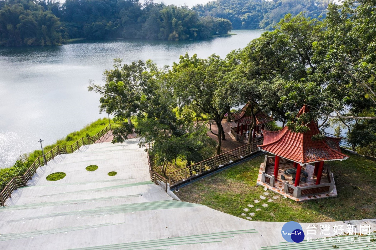 蘭潭步道空拍。資料照/嘉義市府提供