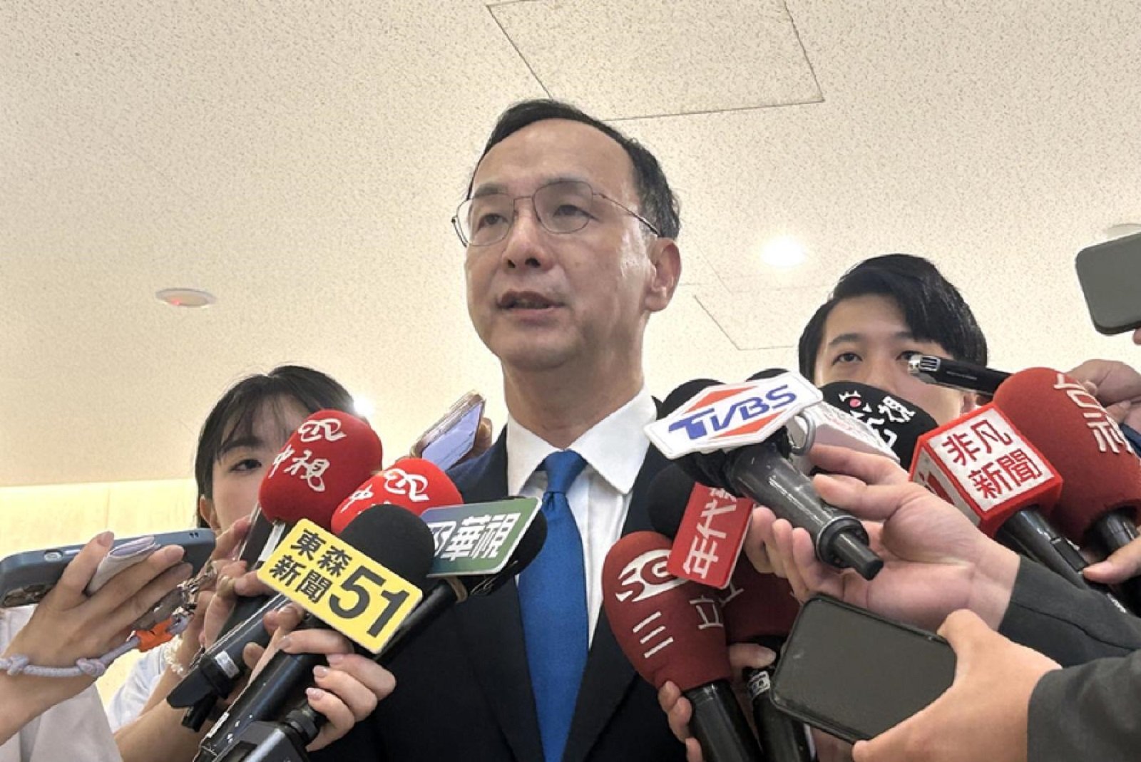 資深媒體人陳揮文批評,國民黨當前最大危機就是人人都像朱立倫(圖)和傅崐萁。資料照片/中央社