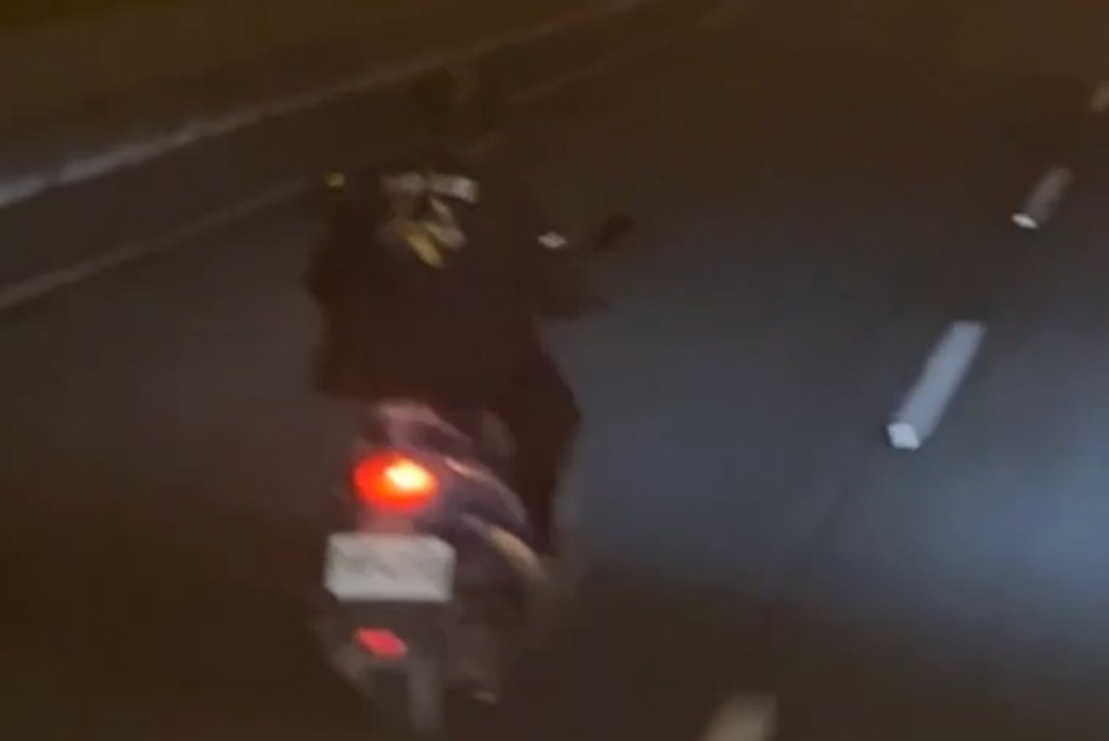 機車誤闖國道 忽快忽慢還蛇行吞2罰單吊扣牌照6個月 222 cnews204250603a06
