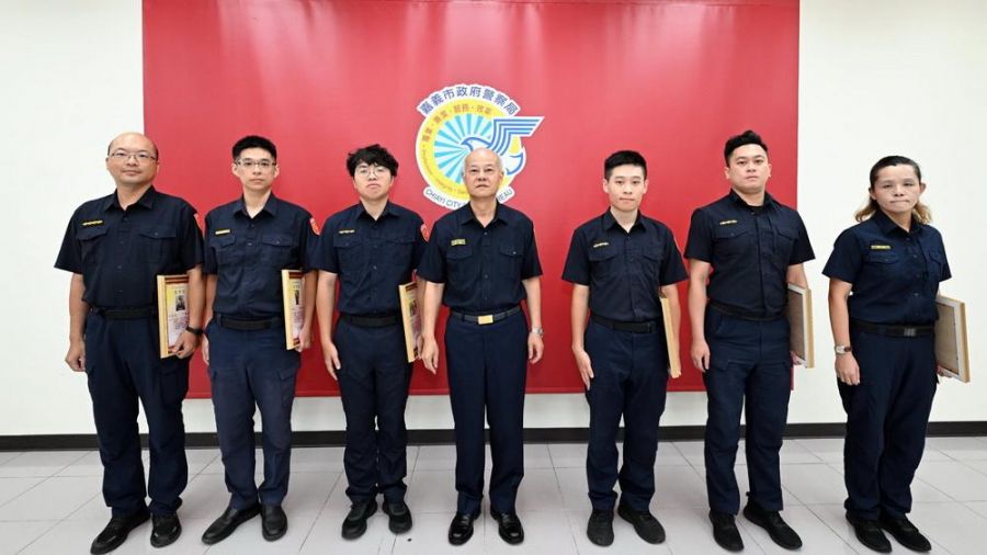嘉市府警察局  表揚114年4月份員警好人好事績優人員
