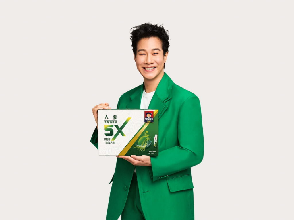 桂格「5X人蔘濃縮精華飲」宣布由實力派藝人薛仕凌擔任代言人!