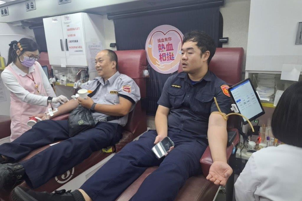 中正第二分局慶祝警察節 號召民防 義警一起來捐血 募逾3萬6千c.c.熱血 8 MEITU 20250604 133631407