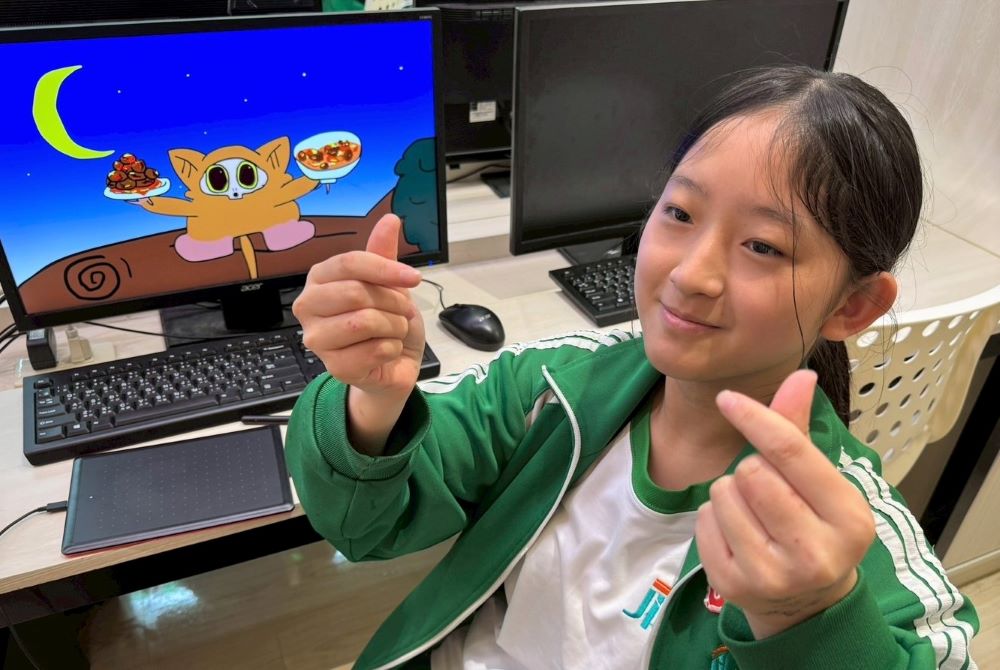 培育頂尖在地人才 新北449位技藝尖兵榮獲市長獎 3 《圖說》樟樹國際實中呂家甄同學以動畫設計專長榮獲113學年度全國技優人員。〈教育局提供〉