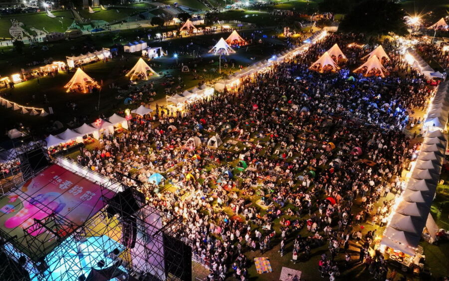 圖/2025年新北春紛節2天內共吸引58.6萬人次參加。(新北市政府高灘地工程管理處提供)
