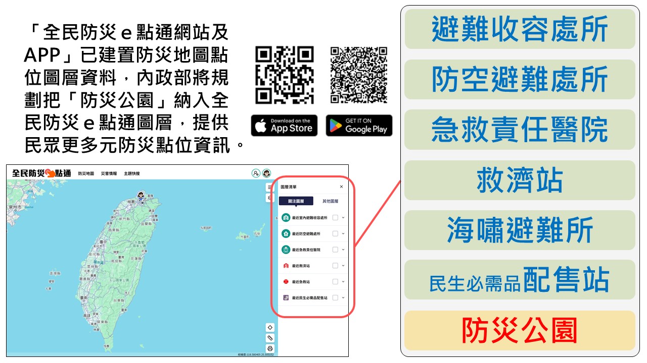 借鏡日本經驗 內政部:運用智慧國土強化防災公園 232 借鏡日本經驗 內政部:運用智慧國土強化防災公園 231