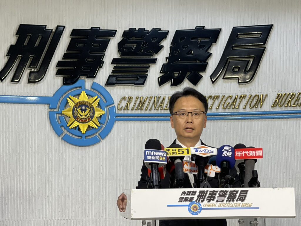 刑事局偵七大隊第一隊隊長王濟說明案情。(刑事局提供)