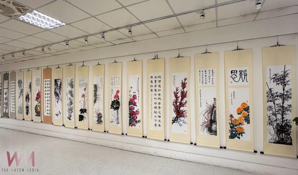 許富春師生水墨畫美學風采 台中市大里地政藝文走廊開展 - https://www.watchmedia01.com