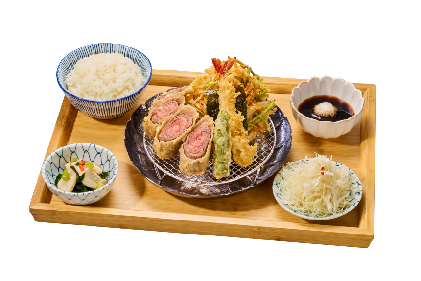 松露牛海老定食