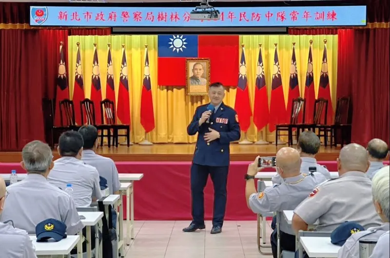 新北市警局樹林分局昨（5）日舉辦114年民防人員常年訓練