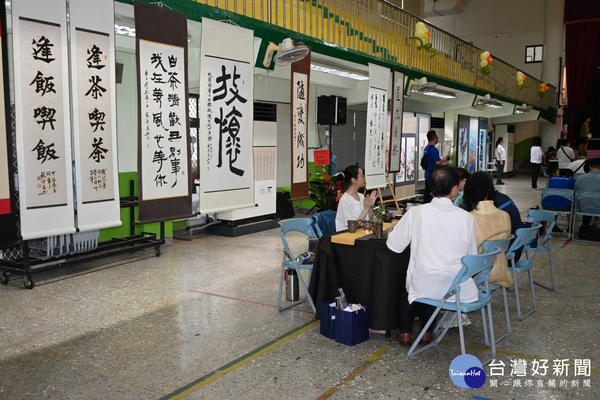 大會現場還有書法展及茶藝展／陳致愷攝影