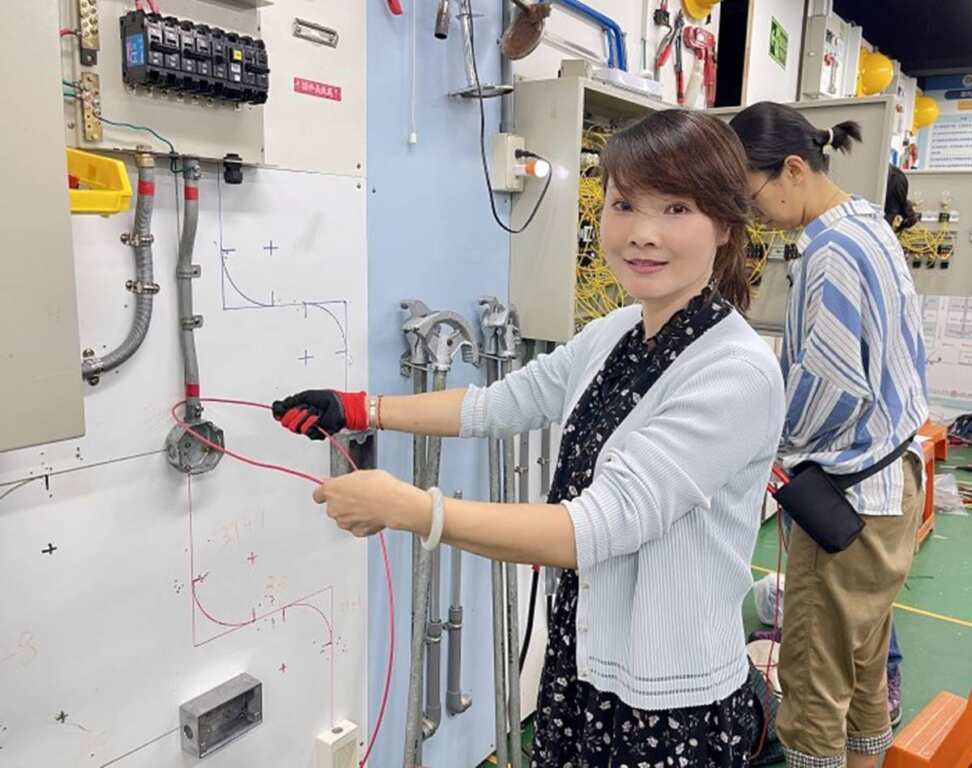 ▲學員熊麗華實務操作照片。(新北市勞工局提供)
