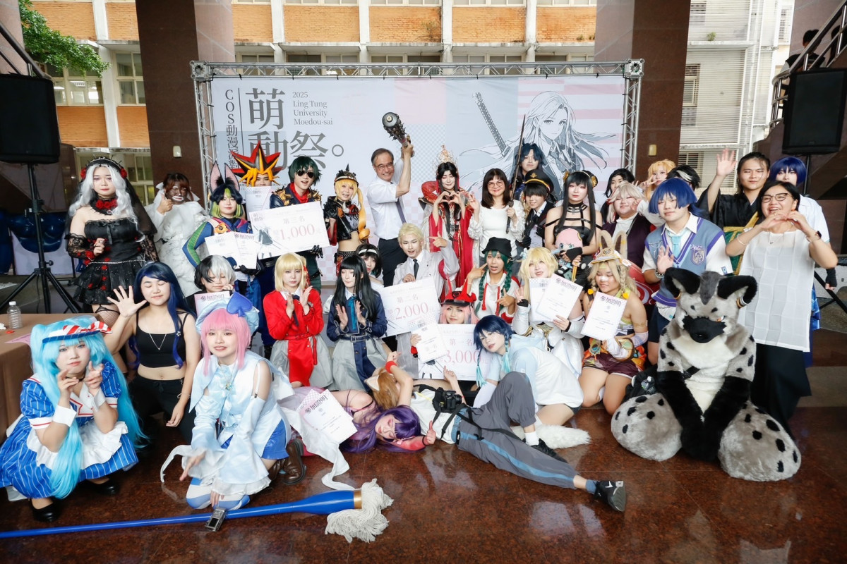 嶺東科技大學視覺傳達設計系「萌動祭」Cosplay主題活動，吸引來自全台北中南13組Coser團隊齊聚校園。（圖／嶺東科技大學）