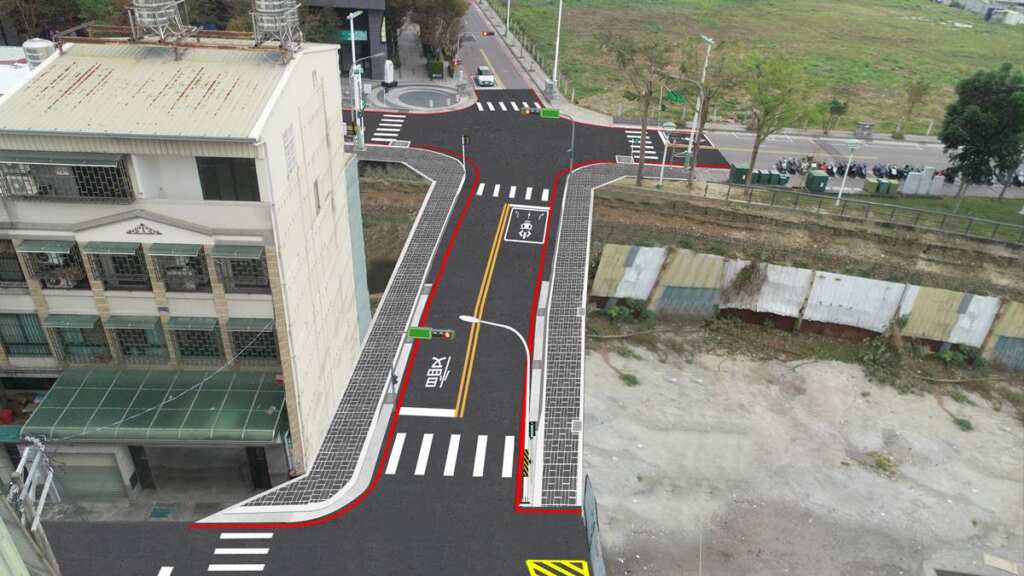▲敦富九街完工模擬圖。(台中市建設局提供)
