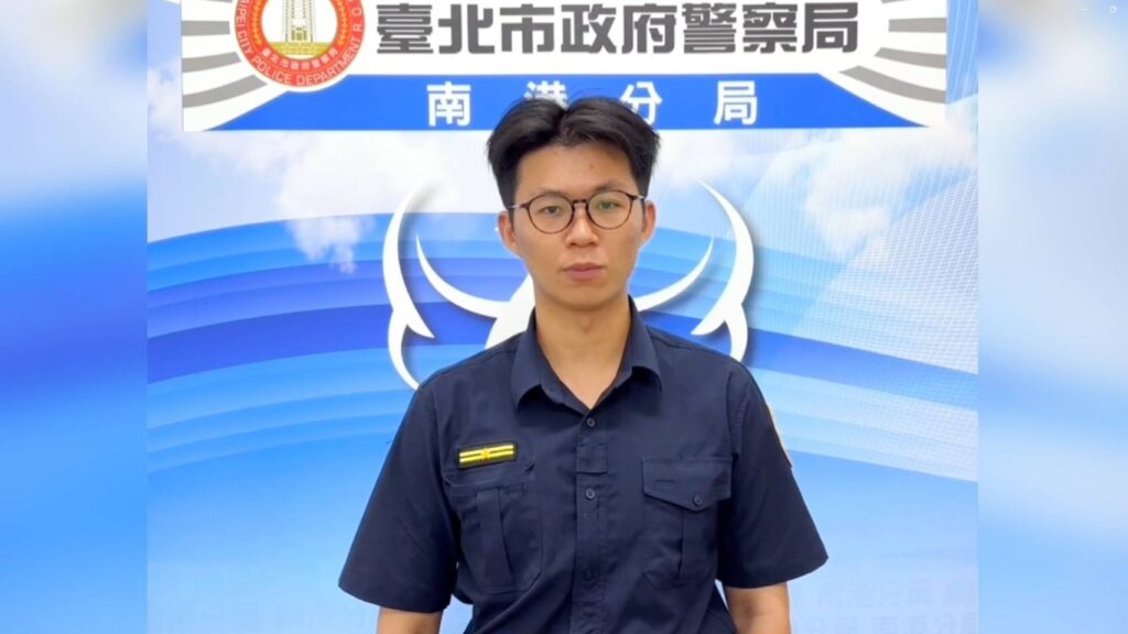 舊莊派出所所長陳永晉。(記者薛秀蓮翻攝)