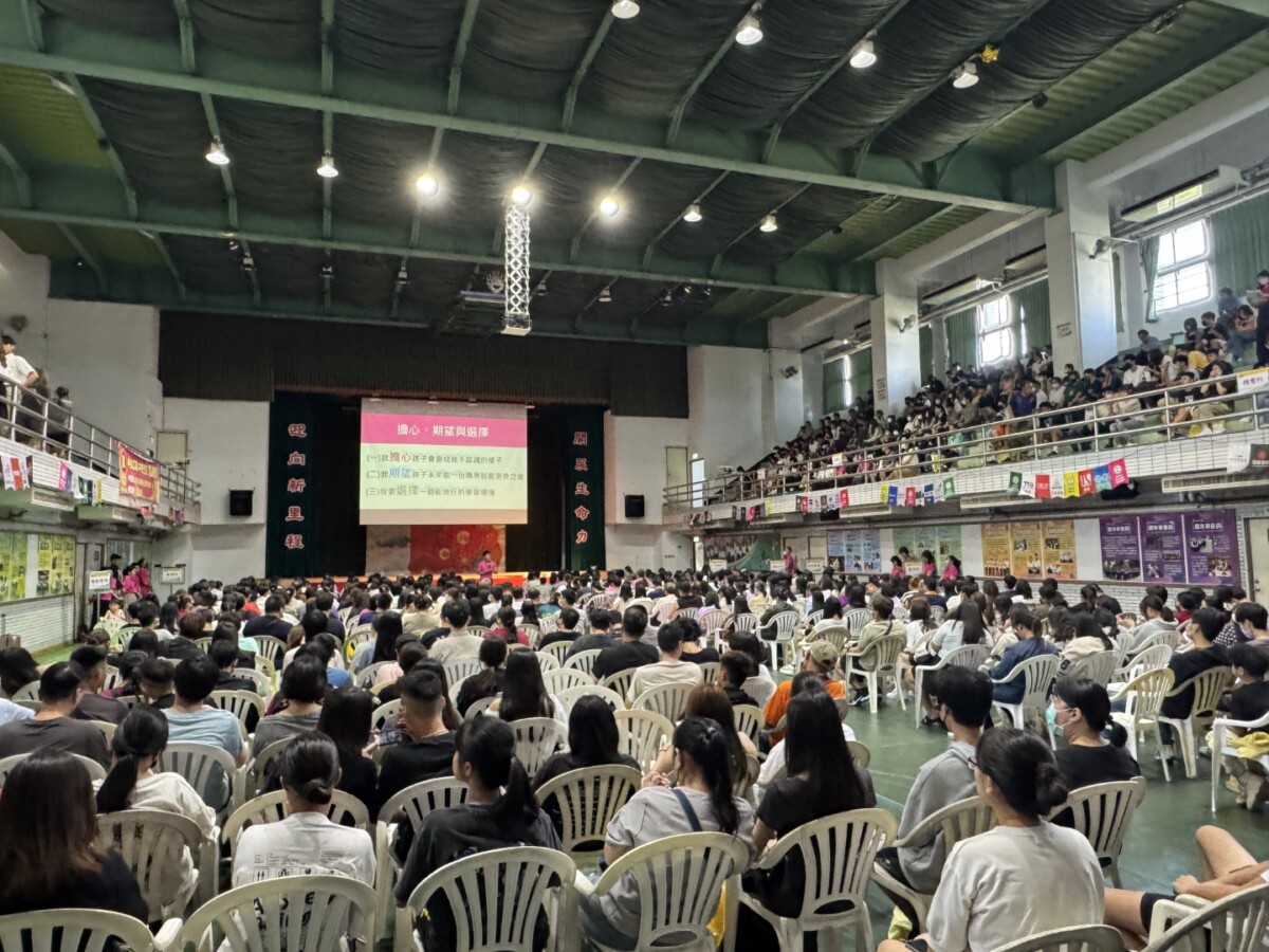 ▲全台最大高中職魅力全開，中山工商說明會吸引1200人參加。