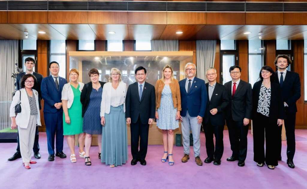 ▲外交部長林佳龍午宴歡迎法國國民議會友台小組主席帕媞斯黛率團訪台。
