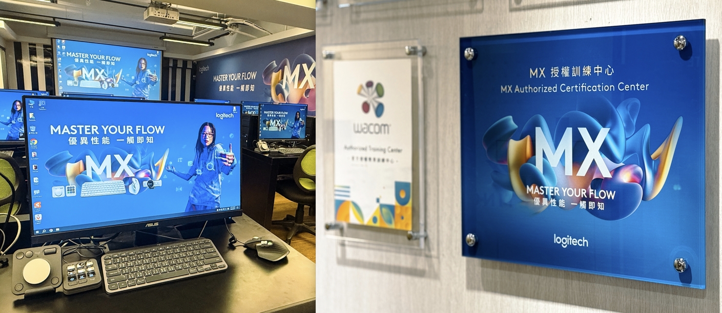 赫綵選用Logitech MX高階商務系列作為學習核心配備，模擬產業真實節奏，強化職場競爭力。圖/赫綵、羅技提供
