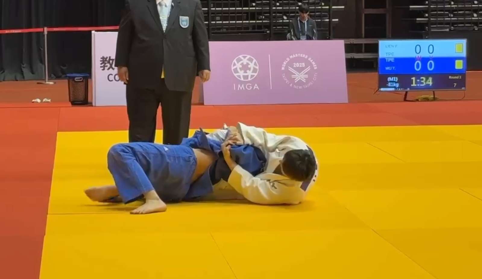 【有片】獎留台灣!中壢巡官連英傑世壯運柔道奪金為國爭光 1748057315484