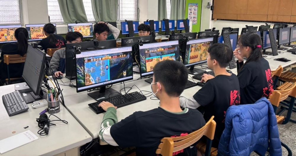 《圖說》修德國小學生競賽過程。〈衛生局提供〉