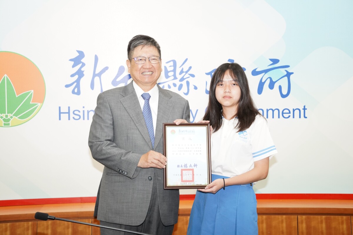 ▲竹北國中蔡依庭勇奪烘焙項目第六名,感謝師長家人支持,盼持續精進技能。