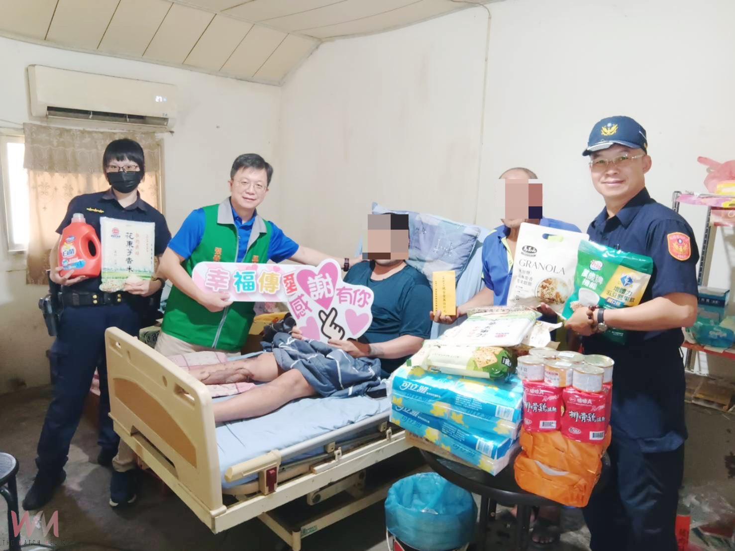 男子車禍陷困境 北港警方結合慈善基金會即時伸援