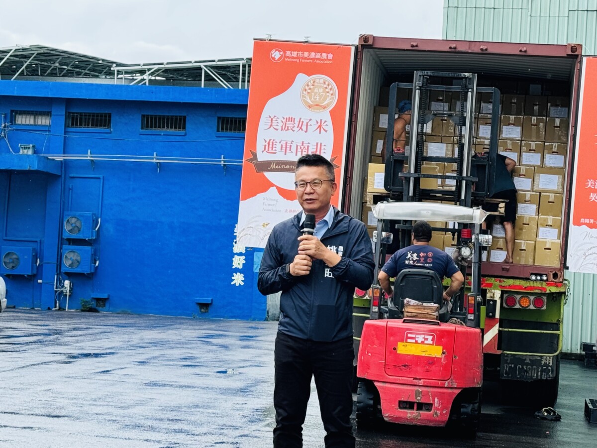 ▲圖說:高雄市政府農業局姚志旺局長表示,臺灣悠久的傳統米食文化同時反映在優良的稻米米質上。( 記者李堂安攝)
