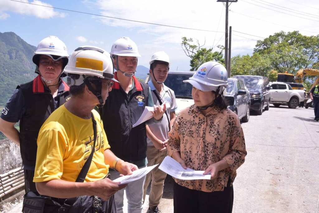 ▲六十石山復建工程。（花蓮縣政府提供）