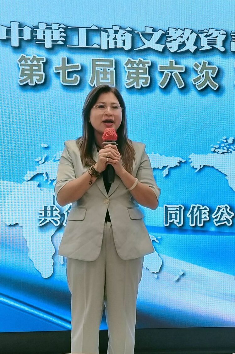 民眾黨立法委員麥玉珍出席力挺。(記者 趙靜姸翻攝)