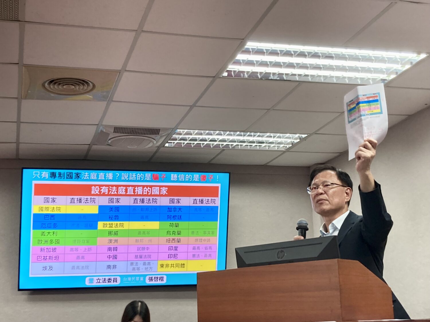 張啓楷呼籲,司法改革不能再拖,政府不應只會開記者會宣稱改革,卻在實際推動上反覆擋路。(圖/張啓楷國會辦公室)
