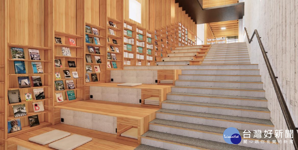 羅布森圖書館內階梯