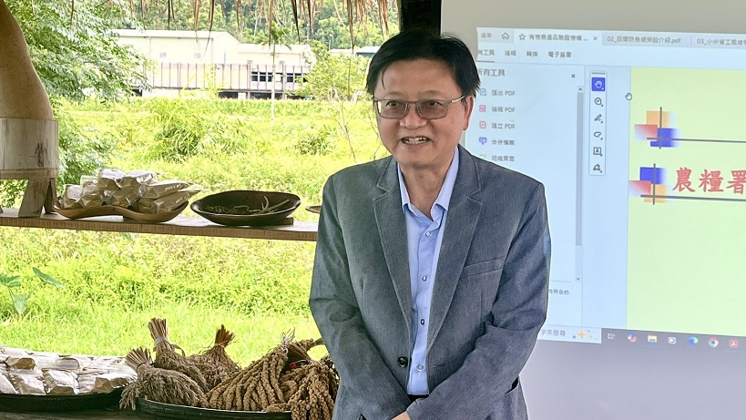 ▲花蓮農改場楊大吉場長致詞。
