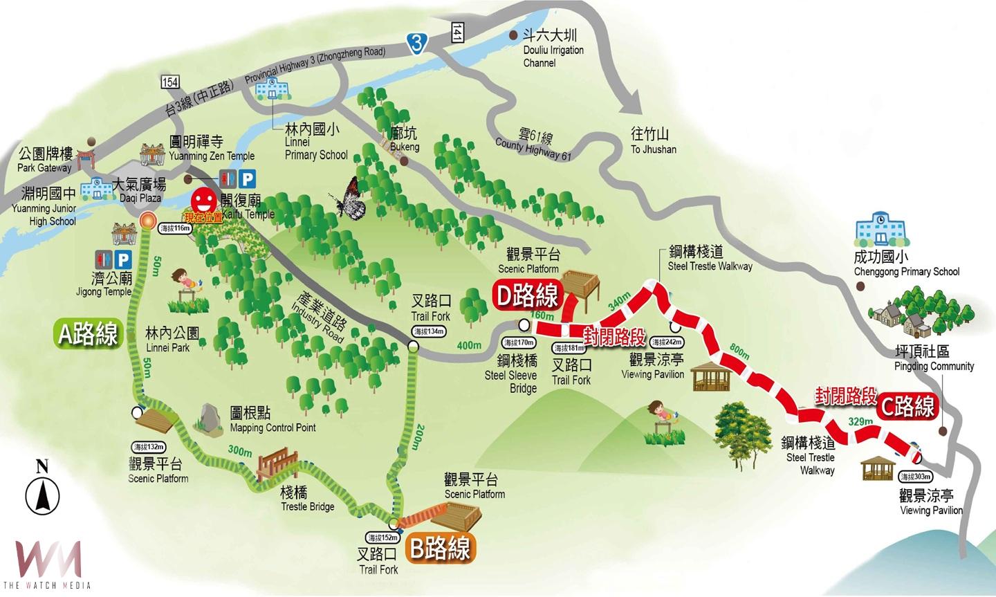 龍過脈步道C、D線6月25日起至9月30日封閉施工 改走濟公廟至鐵管坑路線(A、B線) - https://www.watchmedia01.com