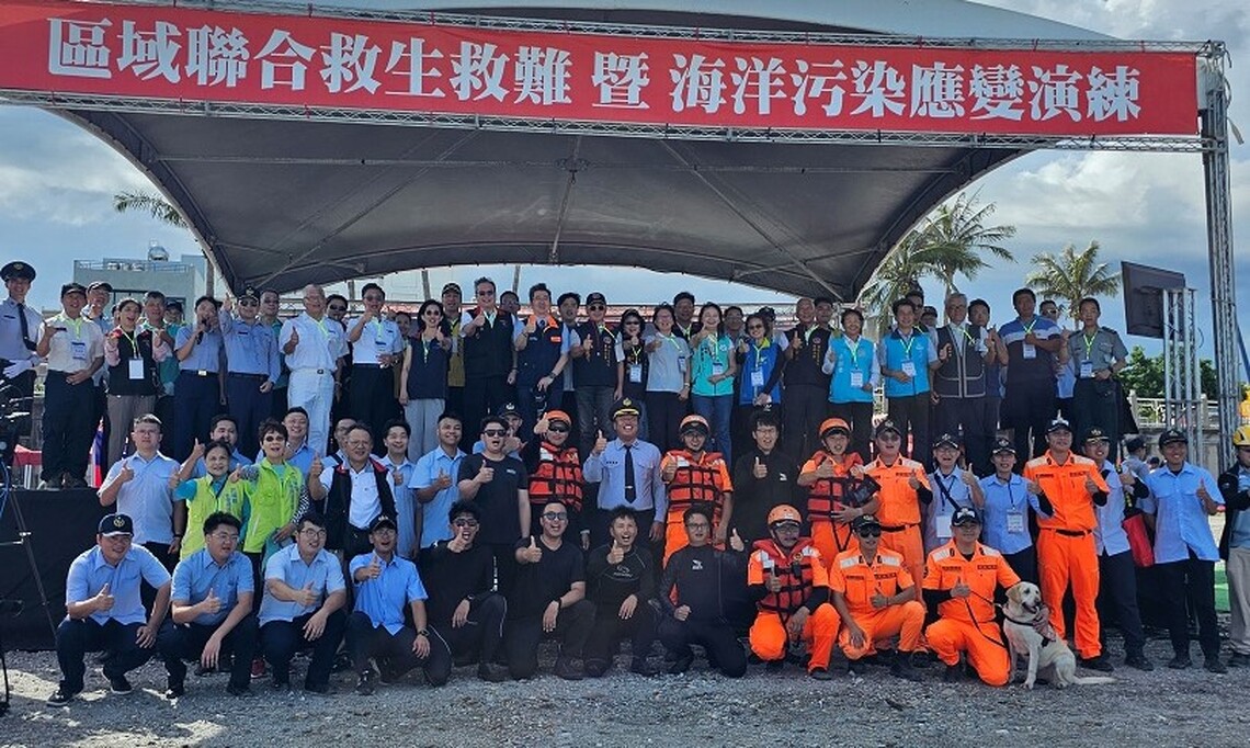 航港局領銜東部聯合演練 強化海難與污染應變能力