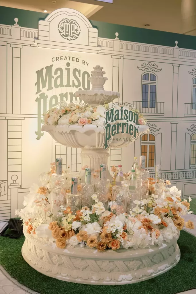 Maison Perrier將於6月20日至6月26日在台北市府轉運站大廳打造期間限定快閃「法式氣泡莊園」現場美麗吸睛