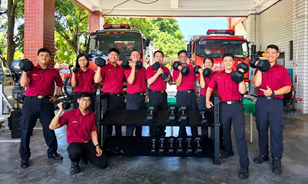 贈設備為消防員打底基礎體能 永慶加盟四品牌屏東經管會助消防救災力提升 162 cnews207250620a10