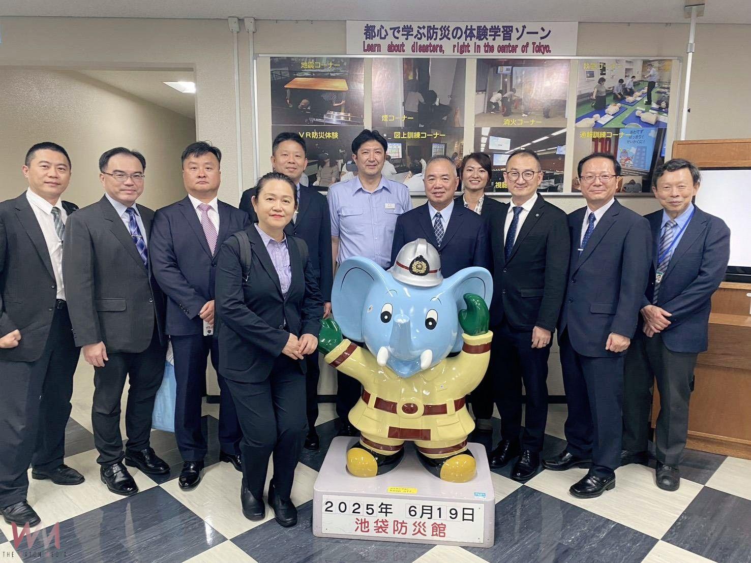 中市消防局長參訪東京消防廳及所屬防災館　深化國際防災交流