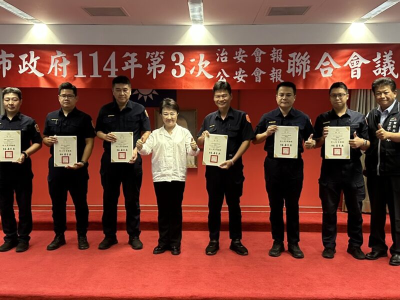 圖文:中市警民合作維護治安 守護市民安心生活。